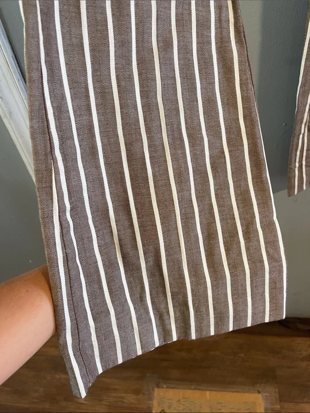Tory Burch High Waist Sailor Striped Cotton Pants Size 6‎